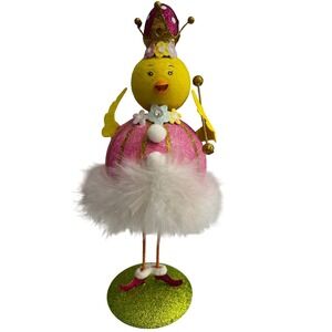 Vintage Pier 1 Imports Easter Spring Chick Princess Crown Figurine